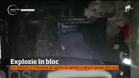 O explozie a devastat un bloc cu 4 etaje din Moineşti, judeţul Bacău