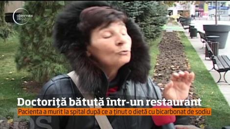 Doctoriță bătută într-un restaurant din Vaslui! Răzbunare cruntă a fiului unei foste paciente!