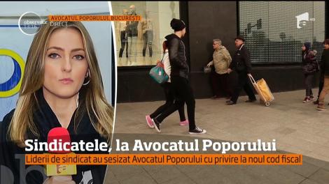 Sindicaliştii din toate domeniile de activitate au depus sesizări la Avocatul Poporului împotriva noilor reglementări fiscale