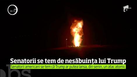 Senatorii se tem de nesăbuința lui Donald Trump