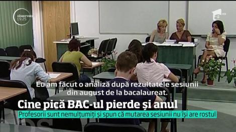 Cine n-a luat BAC-ul din prima încercare, pierde un an din viaţă. Ministerul Educaţiei se gândeşte să mute a doua sesiune a examenului în iarnă