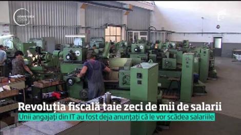 Revoluția fiscală taie zeci de mii de salarii