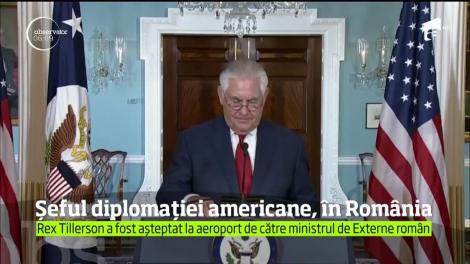 Secretarul de stat american Rex Tillerson a sosit în România!