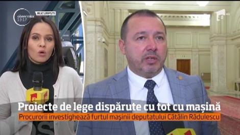 Procurorii au întocmit dosar penal în cazul furtului maşinii deputatului Cătălin Rădulescu