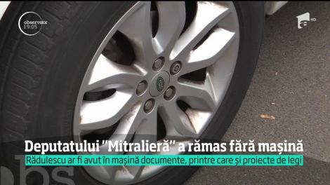 După ce a rămas fără mitralieră, deputatul Rădulescu a fost luat la ţintă de hoţi. Bolidul lui scump cât un apartament nou a fost furat