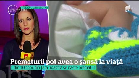 Unul din zece copii se naşte înainte de termen în România! Spitalul Universitar din Capitală au lumina în mov Ambulatoriul de Specialitate al unităţii