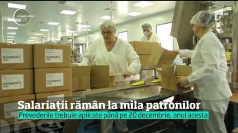 Salariaţii rămân la mâna patronilor