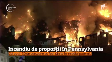 Incendiu masiv în statul american Pennsylvania