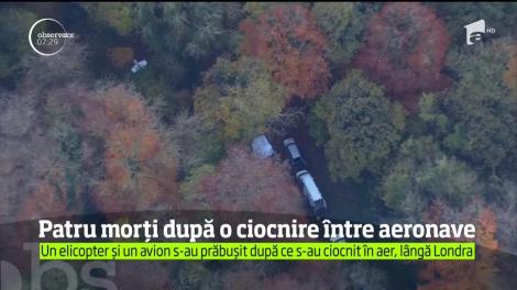 Patru oameni au murit după ce un elicopter şi un avion s-au ciocnit la nord-vest de Londra
