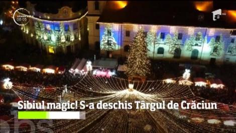 Celebrul Târg de Crăciun de la Sibiu şi-a redeschis porţile pentru al 11-lea an consecutiv
