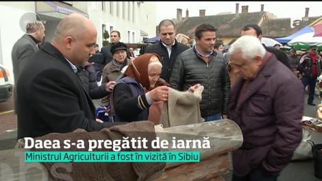 Daea s-a pregătit de iarnă. Ministrul Agriculurii a fost în vizită în Sibiu