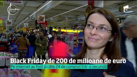 Încasări record de Black Friday. Românii au cheltuit peste 200 de milioane de euro