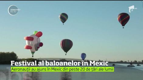 Peste 200 de baloane cu aer cald au colorat cerul, în Mexic