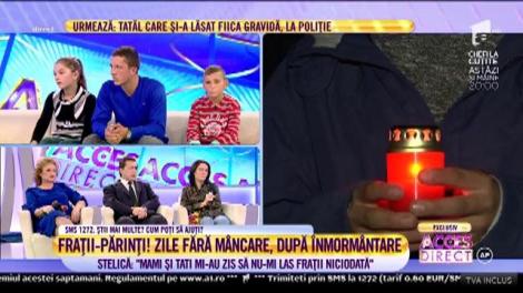 Copiii fără părinți, în prag de despărțire! Stelică: "Mami și tati mi-au zis să nu-mi las frații niciodată"