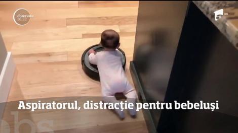 Aspiratorul, distracție pentru bebeluși