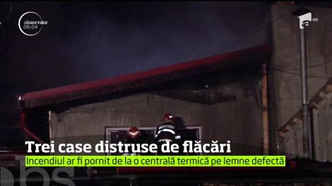 Un incendiu puternic a lăsat trei familii din Capitală fără un acoperiş deasupra capului, în pragul iernii