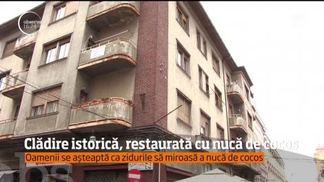 Clădire istorică din Timișoara, restaurată cu nucă de cocos! Ce părere au locuitorii