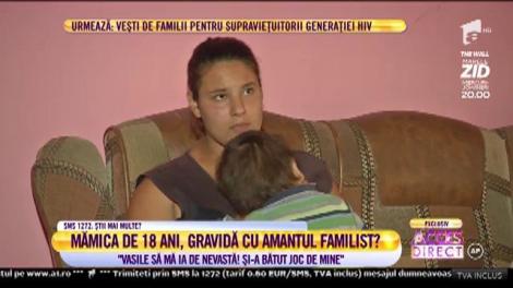O mamă de 18 ani, gravidă cu amantul familist? "Vasile să mă ia de nevastă! Și-a bătut joc de mine"