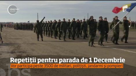 Peste 3 500 de militari români dar şi soldaţi englezi, greci, canadieni ori americani vor defila pe sub Arcul de Triumf de ziua naţională a României