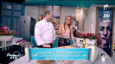 Chef Valentin Costea a gătit "Obrăjori de vită cu sos de vin roşu"