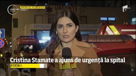 Actrița Cristina Stamate, internată de urgență în spital