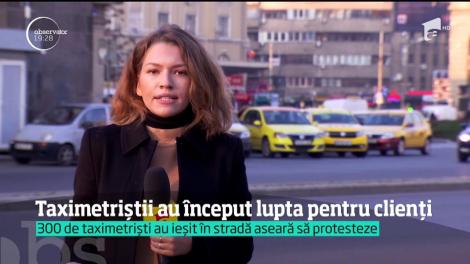 Taximetriştii declară război şoferilor care folosesc aplicaţii de transport