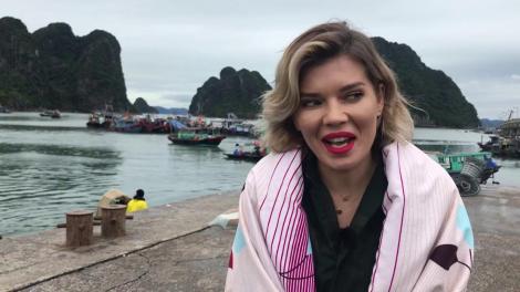 Gina Pistol, luată prin surprindere la filmările din Vietnam