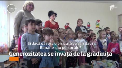 Generozitatea se învață de la grădiniță