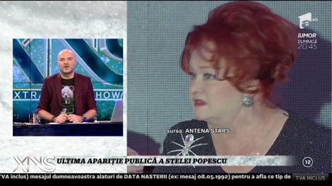 Stela Popescu ar fi putut fi salvată! Ce s-a văzut la ultima apariție publică a regretatei actrițe