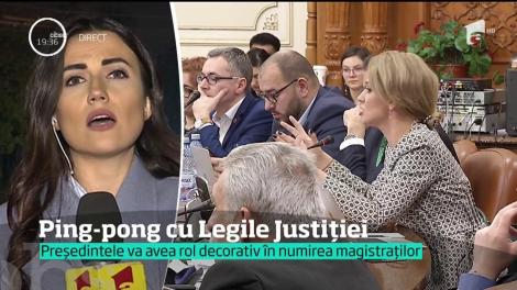 Comisia specială pentru legile Justiţiei i-a luat astăzi lui Klaus Iohannis dreptul de a numi judecătorii şefi de la &Icirc;nalta Curte de Casaţie şi Justiţie
