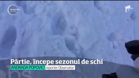 La munte, se strigă deja pârtie! Cei mai nerăbdători sportivi au furat startul sezonului de schi