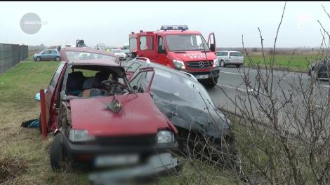 Accident cu morţi şi răniţi pe E85