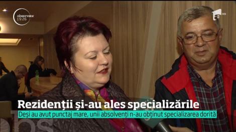 Rezidenţii și-au ales specializările