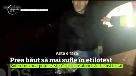 Polițiștii din Suceava au dat peste un caz cu adevărat special! Un șofer a fost prins prea băut ca să mai sufle în etilotest!