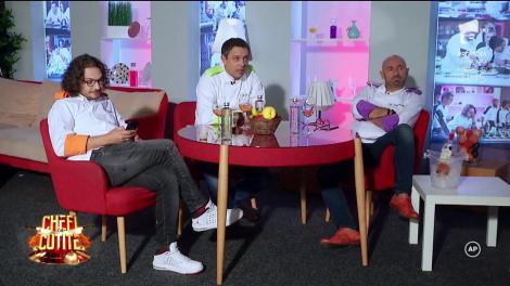 Hahaa! Chef Dumitrescu îl ia peste picior pe ”colegul mov": ”Ăsta piaptănă piureul. Scărlătescule, îţi face freza!”