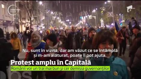 Centrul Capitalei a fost blocat de peste zece mii de oameni, care şi-au strigat nemulţumirile