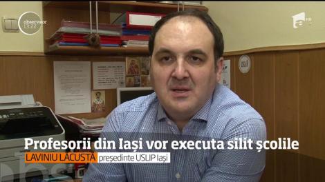 Profesorii din Iași vor executa silit școlile! Sindicaliștii din învățământ își vor restanțele financiare câștigate în instanță
