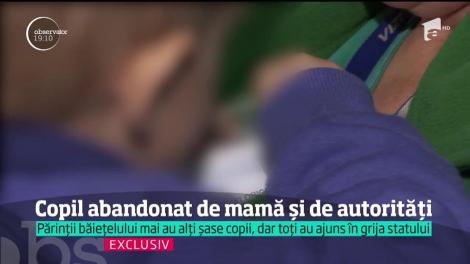 În faţa unui copil abandonat în spital, asistenţii sociali şi-au pasat responsabilitatea luni la rândul