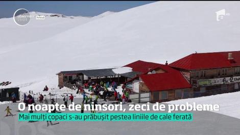 Ninsorile puternice au făcut ravagii în zeci de localităţi