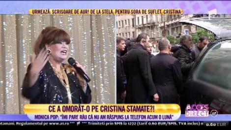 Monica Pop, despre moartea Cristinei Stamate: "Cred ca nu mai voia să trăiască"