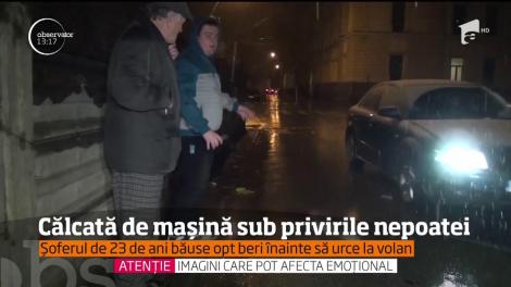 Bătrână călcată de mașină sub privirile nepoatei, în localitatea Aiud din Alba Iulia