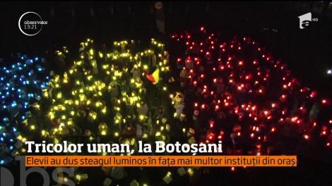 Tricolor uman, la Botoșani