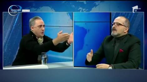 Insulte și încăierări într-un studio TV din Georgia