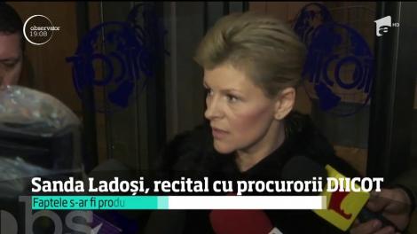 Cântăreața Sanda Ladoşi a dat recital la DIICOT!