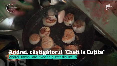 A vrut să slujească în altar, până când a intrat în bucătărie! Andrei Olteanu este marele campion "Chefi la cuţite"