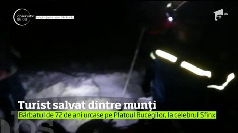 A fost mobilizare de forţe pentru recuperarea a zeci turişti rămaşi blocaţi în munţi