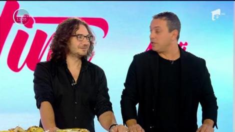 24 de ani de Antena 1! Chef Florin Dumitrescu și Chef Sorin Bontea i-au luat locul Andreei Berecleanu, la pupitrul știrlor: "V-o arătăm pe Andreea, aşa cum este ea în spatele camerelor"