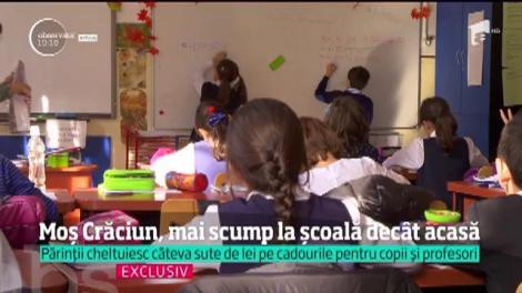 Moș Crăciun, mai scump la școală decât acasă