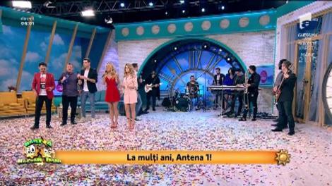 24 de ani de Antena 1! Nebunie mare în platoul de la "Neatza". Flavia, Cătălin Oprișan, Iuliana Pepene, Mihai Jurca și Horia Brenciu ne cântă o variantă personalizată "Obladi Oblada"