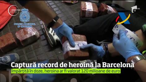 Poliţia spaniolă a făcut cea mai importantă captură de heroină din istoria ţării, la Barcelona